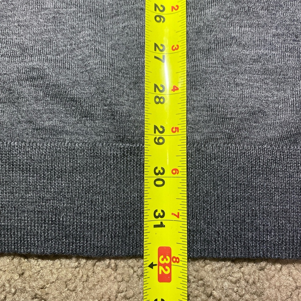 Polo Ralph Lauren Sweater Mens 2XLT Grey 100% Merino Wool V Neck - Picture 6 of 7